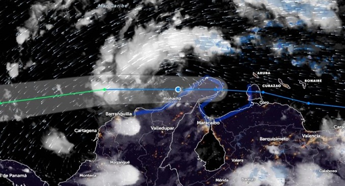 Ciclón tropical Dos llegará este jueves a territorio colombiano