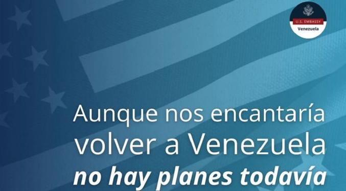 Embajada de EEUU para Venezuela desmiente que haya planes de volver a Caracas