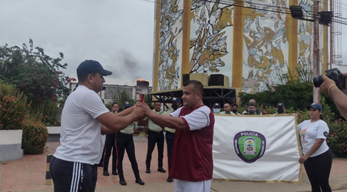 II Juegos Interpoliciales 2022: PoliLagunillas recibió la Antorcha procedente de Baralt