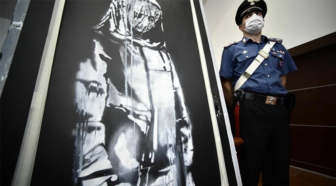 Juzgan en Francia a ocho hombres por robar un simbólico Banksy en París