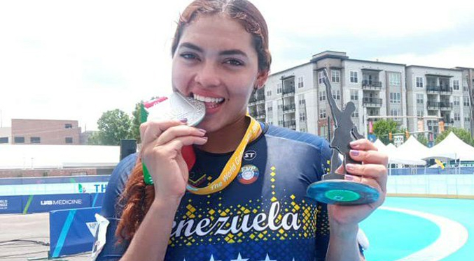 Angy Quintero logra medalla de plata para Venezuela en patinaje durante los Juegos Mundiales