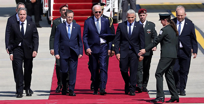 Israel recibe a Biden en su primera visita oficial como presidente de EEUU