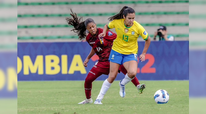 Venezuela sufre goleada en la Copa América Femenina por parte de Brasil