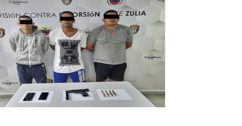Capturan tres miembros de la banda el «Adriancito» encargados de lanzar explosivos en Maracaibo
