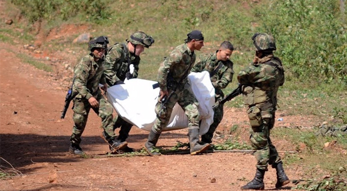 Caen diez guerrilleros disidentes de las FARC en Colombia