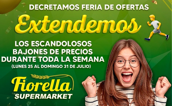 Fiorella Supermarket decreta feria de ofertas con la extensión de sus bajones de precios durante toda la semana