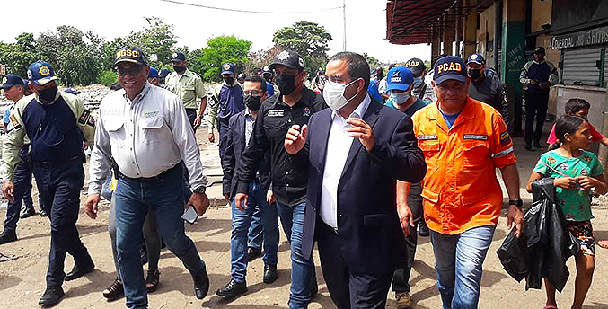 Gobernación de Zulia inspecciona la seguridad a estructuras del mercado Las Pulgas