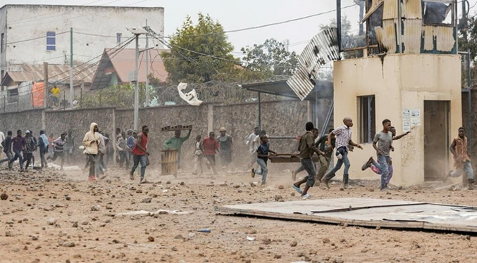 Tres cascos azules y doce manifestantes mueren en RD Congo