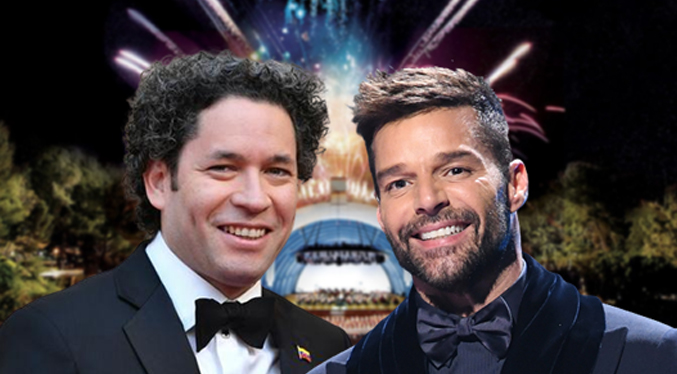 Ricky Martin protagoniza una actuación conjunta con Gustavo Dudamel en el Hollywood Bowl