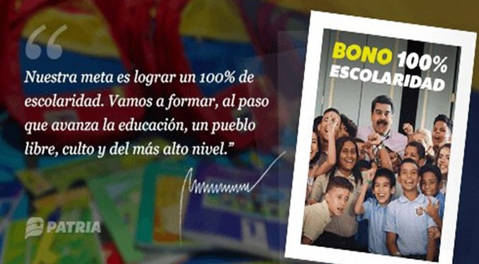 Inicia distribución del Bono «100 % Escolaridad» del mes de julio