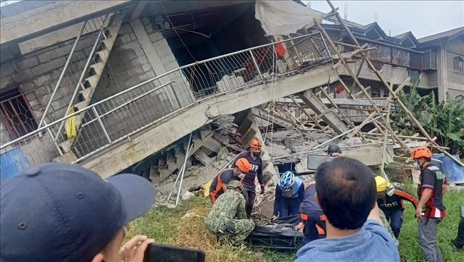 Evalúan daños tras sismo de magnitud 7.3 en Filipinas
