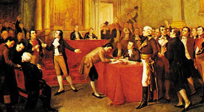 El 5 de Julio de 1811 siete provincias declaran la Independencia de Venezuela
