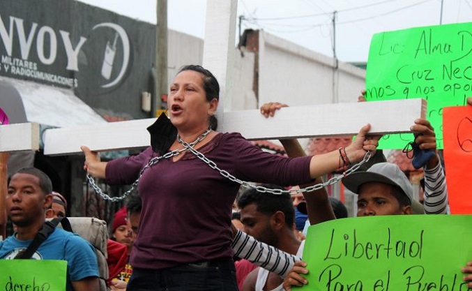 Migrantes de Venezuela, Cuba y otros países piden protección a la Comisión de DDHH