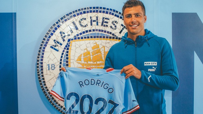 Rodri renueva con el Manchester City hasta 2027