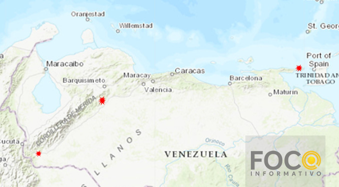 Funvisis reporta tres sismos de magnitud variada este 4-J