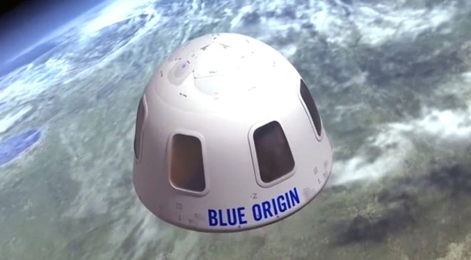Blue Origin lanzará vuelo turístico espacial la próxima semana