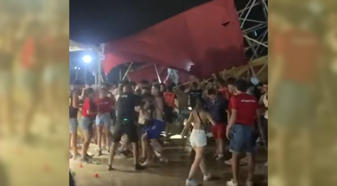 Un muerto y 40 heridos en España tras caída de escenario en un festival