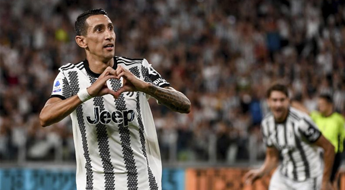 Di María brilla en su debut, Juventus vence 3-0 a Sassuolo