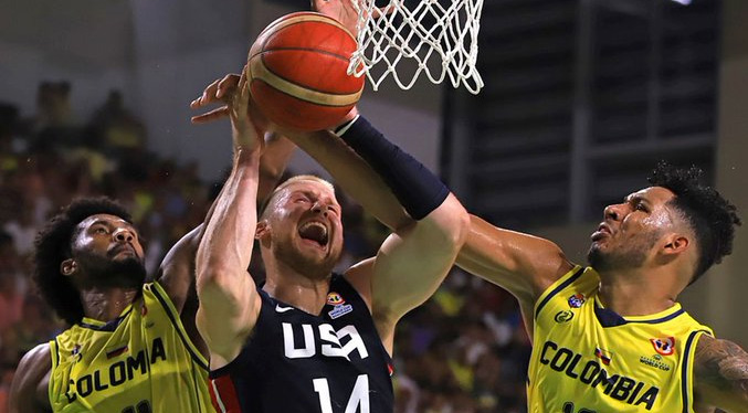 EEUU derrota a Colombia en clasificación para Mundial FIBA