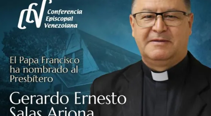 El Papa nombra al Presbítero Gerardo Salas, Obispo de la Diócesis de Acarigua-Araure