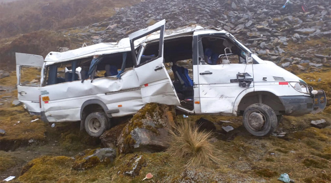 Cuatro turistas mueren en accidente en Perú tras visitar Machu Picchu