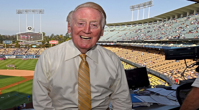 Icono narrador de juegos de los Dodgers falleció a los 92 años