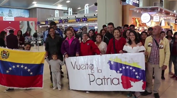 Menos de 30 mil venezolanos regresan con el Plan Vuelta a la Patria