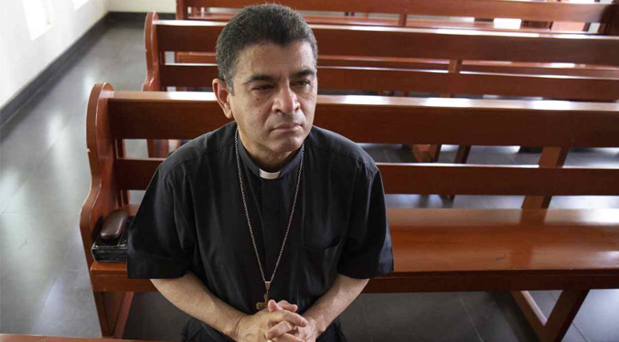 Salud del obispo detenido en Nicaragua está desmejorada