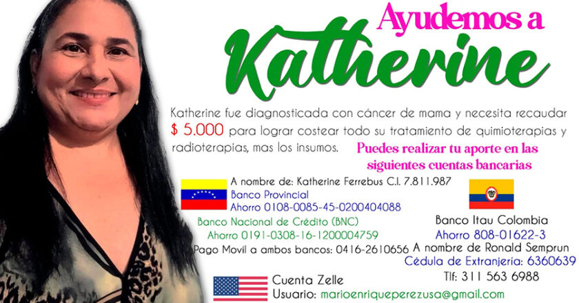 Ayudemos a Katherine para que supere el cáncer