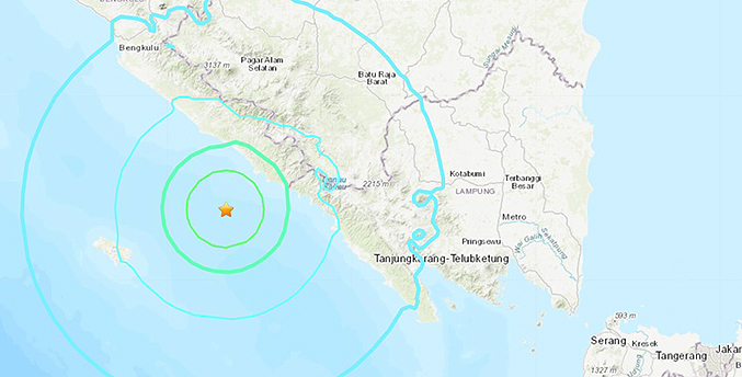 Servicio Geológico de EEUU reporta un sismo de magnitud 6,0 sacude Indonesia