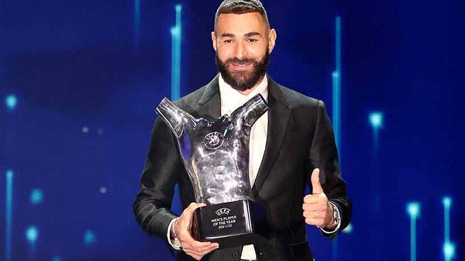 Benzema es el jugador del año de la UEFA