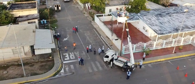 Corpoelec informa que recuperó servicio eléctrico en La Ensenada, zona afectada por trombas marinas