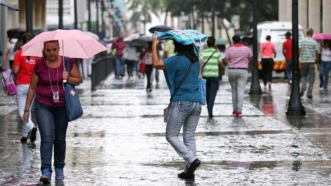 Inameh pronostica abundantes lluvias con algunas descargas eléctricas