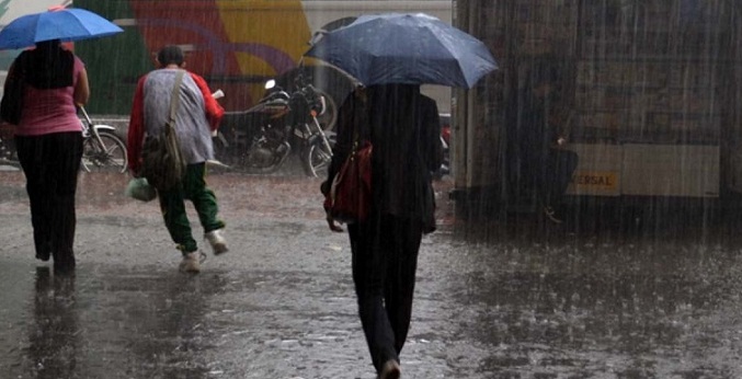 Inameh prevé abundantes lluvias con descargas eléctricas en gran parte del país