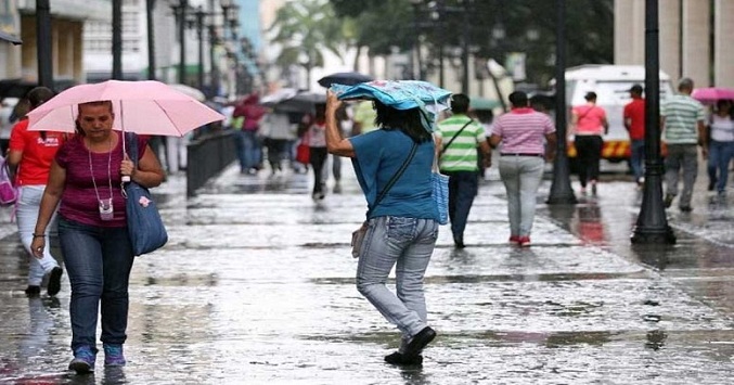 Inameh prevé para este lunes precipitaciones de variada intensidad