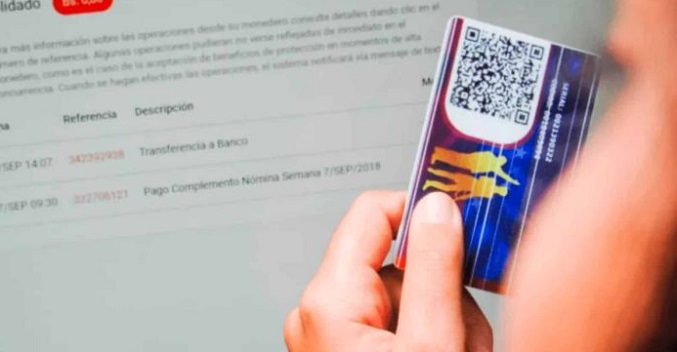 Sistema Patria inicia cancelación del bono de Guerra Económica de febrero por 2.170 bolívares