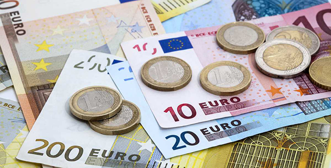 Euro sube hasta los $ 1,093