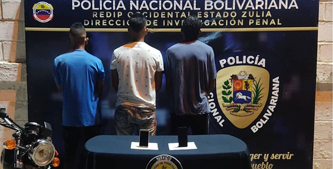PNB captura a tres extorsionadores en Ciudad Ojeda