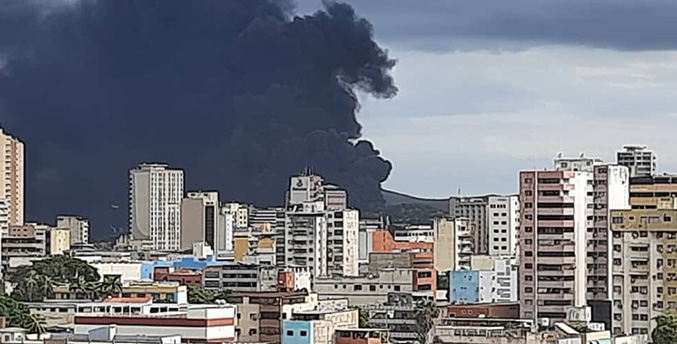 Reportan un incendio en terminal Guaraguao de PDVSA Anzoátegui