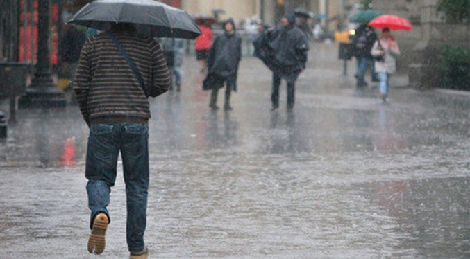 Inameh pronostica lluvias moderadas en varios estados del país