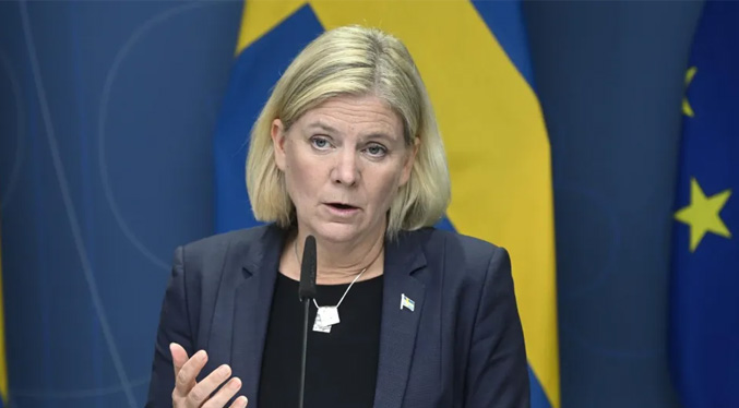 Primera ministra sueca Magdalena Andersson renuncia tras derrota electoral