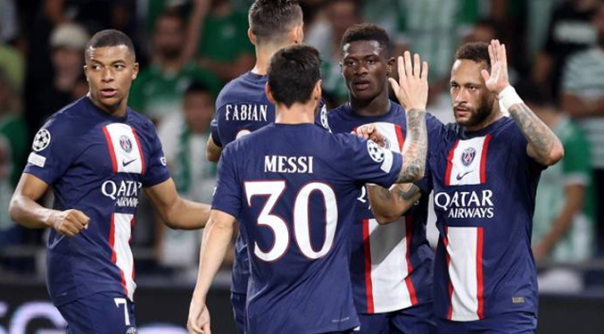Mbappé, Messi y Neymar marcan por primera vez en un mismo choque de Champions