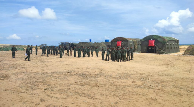 Más de 2500 efectivos participan en ejercicios militares en Paraguaná