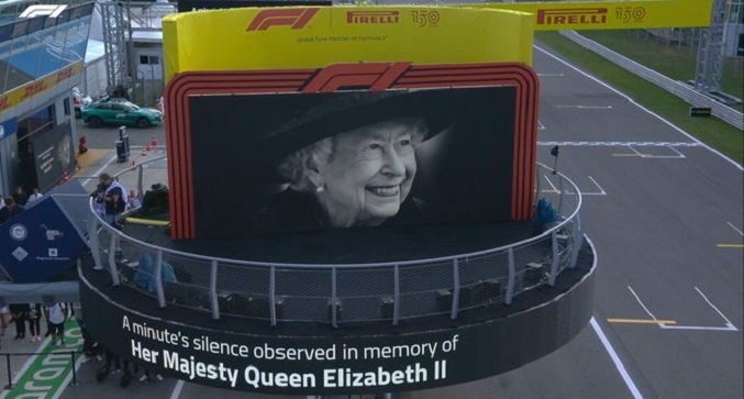La Fórmula Uno guarda un minuto de silencio en homenaje a Isabel II