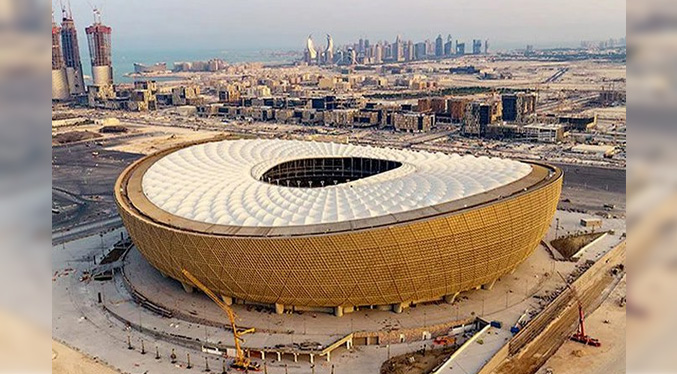Catar ensaya inicio del Mundial 2022 con la inauguración del estadio Lusail (Video)