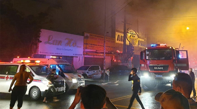 Elevan a 23 la cantidad de víctimas mortales en un incendio en un karaoke de Vietnam deja al menos 23 muertos