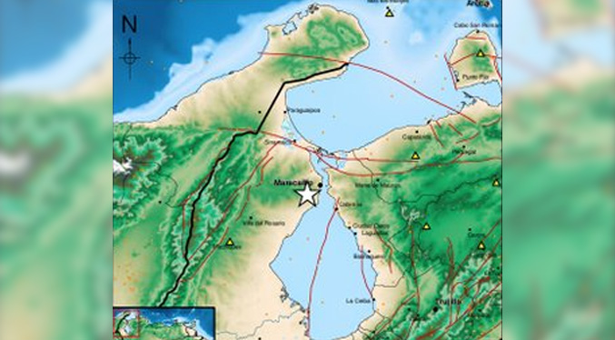 Reportan sismo leve con epicentro en el suroeste de Maracaibo