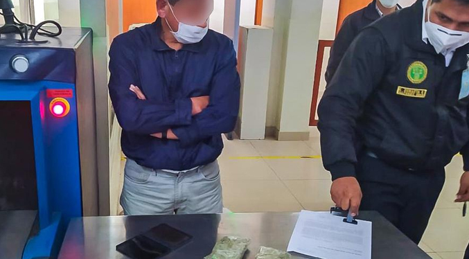 Venezolano pretendía ingresar droga a un penal  dentro de unos zapatos en Perú