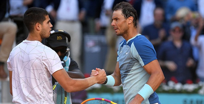 Alcaraz y Nadal encabezan el ránking ATP