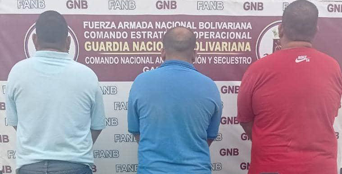 Capturan a tres integrantes de la banda de Mauricio Luzardo por extorsión